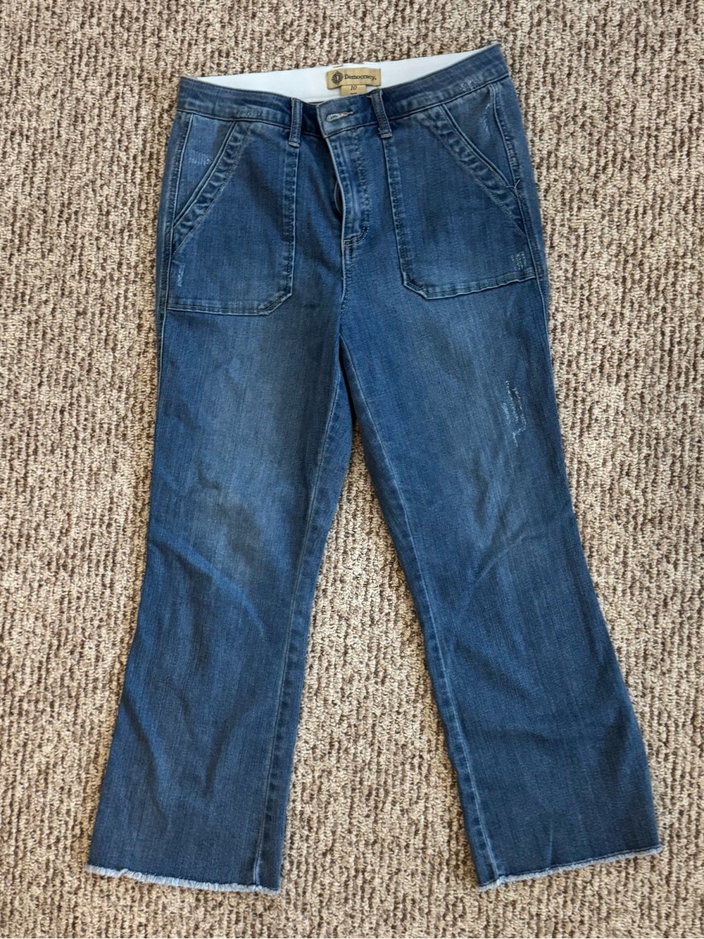Democracy Light Blue Denim Waistband Detail